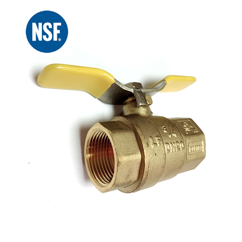 Low Lead Brass Ball Valve with butterfly handle