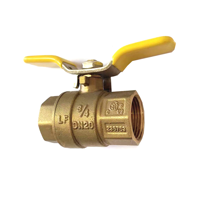 NSF Low Lead Brass Ball Valve with butterfly handle
