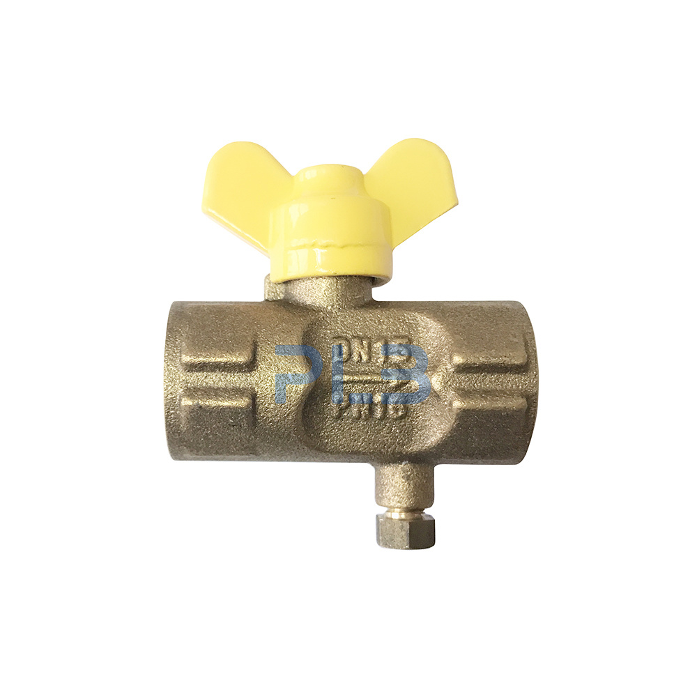 brass ball valve with Drainage 