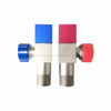 Chrome Plated 90 Turn Brass Angle Valve with Non Return Check Valve