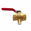 Hot Forging Lead Free Isolate Ball Valve with Drain Hole