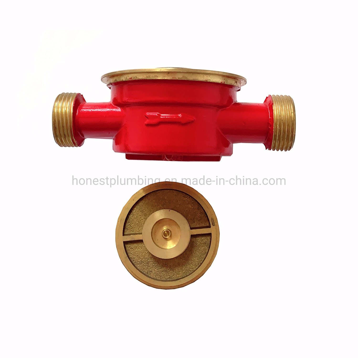 Forge Brass Single Jet Water Meter Body of Hot Water