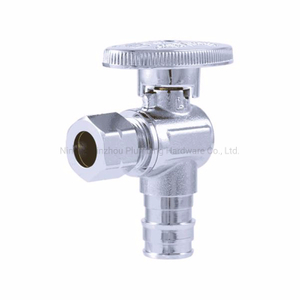 Lead Free Quarter-turn Supply Stops Angle Ball Valve PEX x Compression