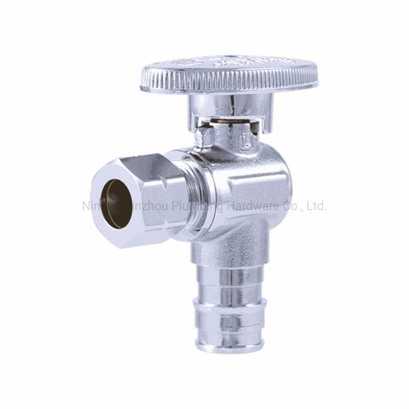 Lead Free Quarter-turn Supply Stops Angle Ball Valve PEX x Compression