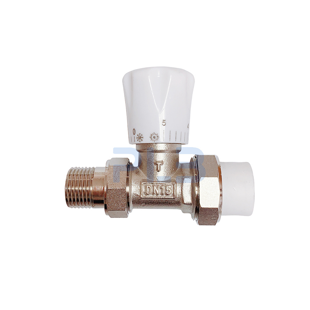 Brass Body Straight Type PPR Radiator Valve