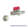 Brass Drain Cock Ball Valve with Chain