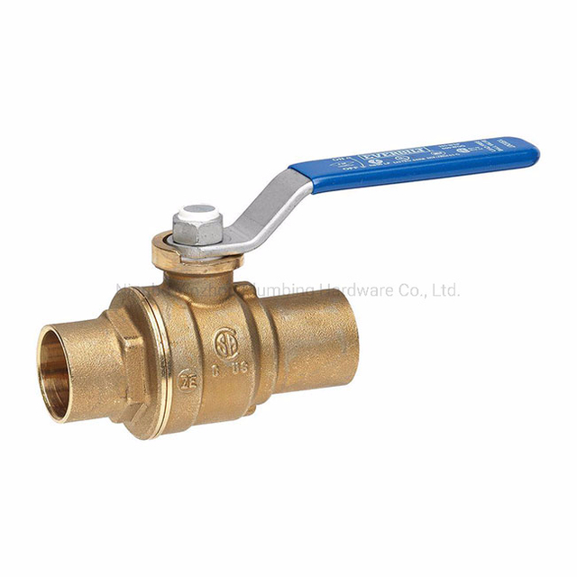Lead Free Brass Solder Ball Valve with Lever Handle