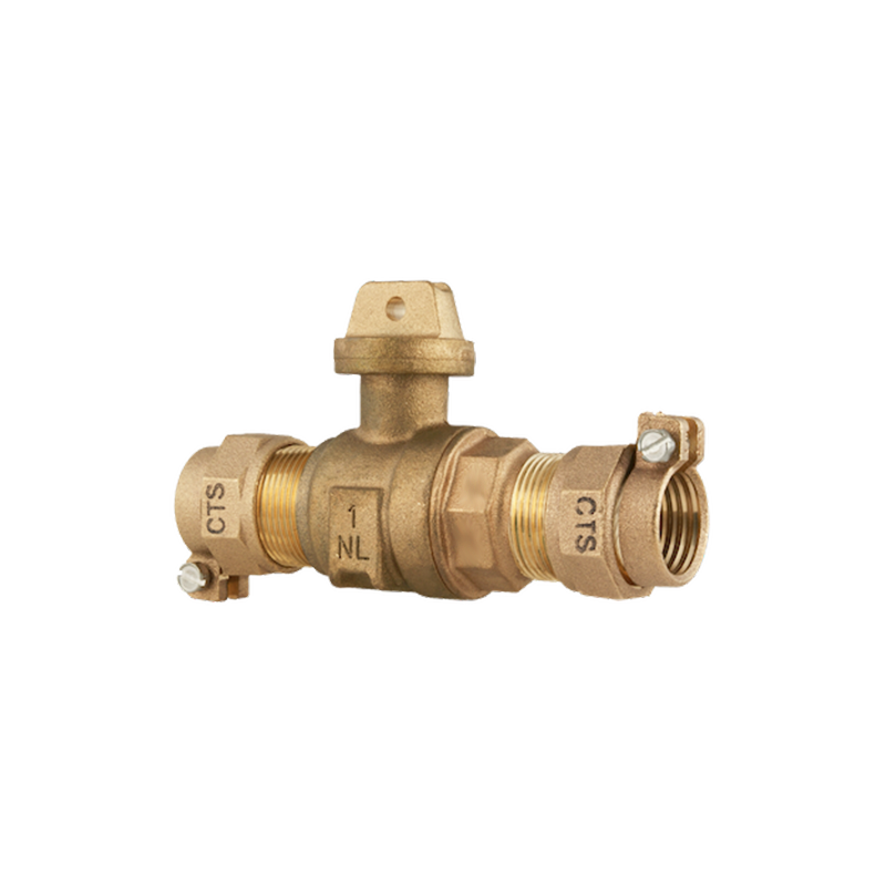 Awwa Standard Lead Free Brass Curb Stop Meter Valves 