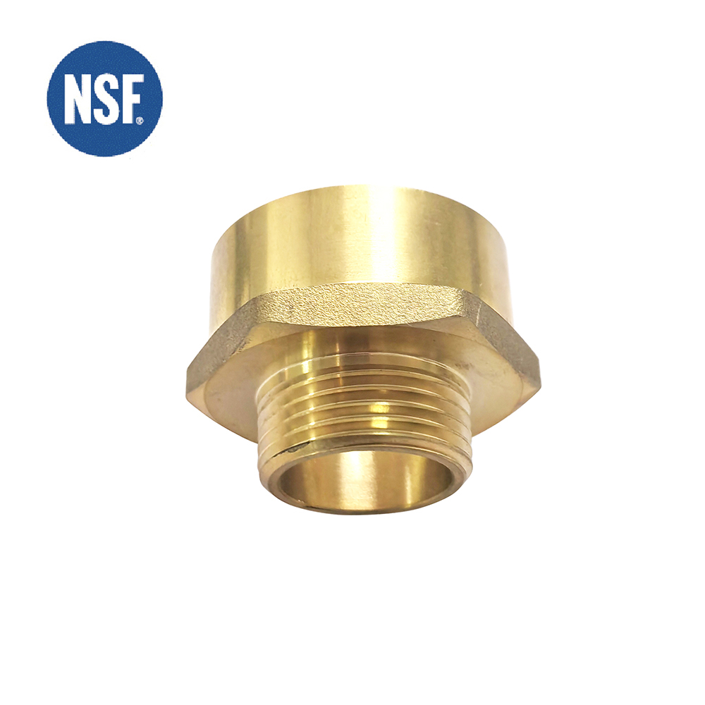 NSF61 Approved Lead Free Brass F/Male thread hex reducing nipple