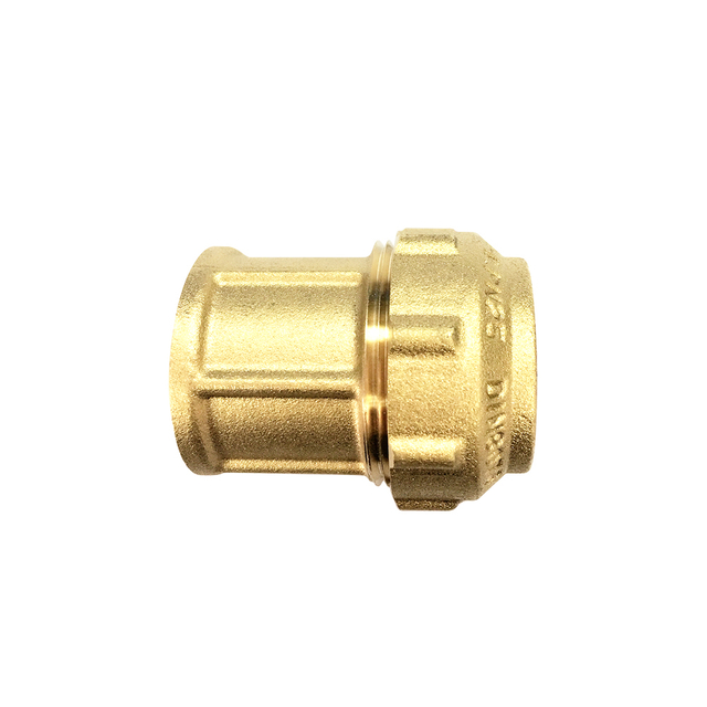 Brass Straight Female Compression Coupling for PE pipe