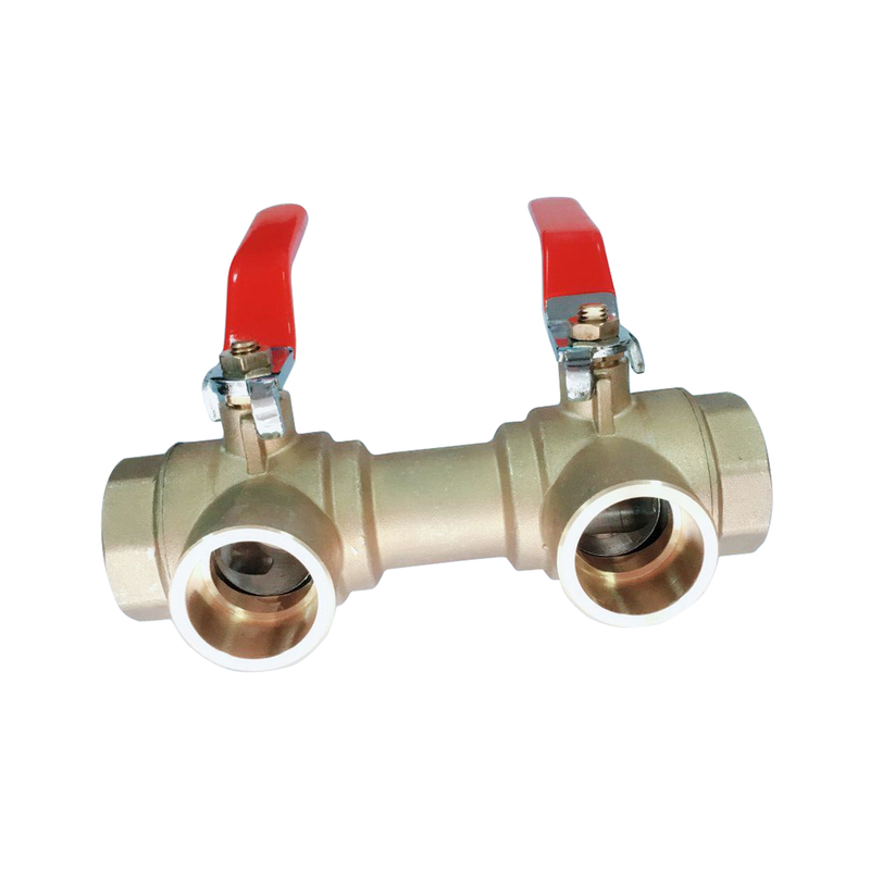 NSF Low Lead Brass 3 Way Ball Valve 