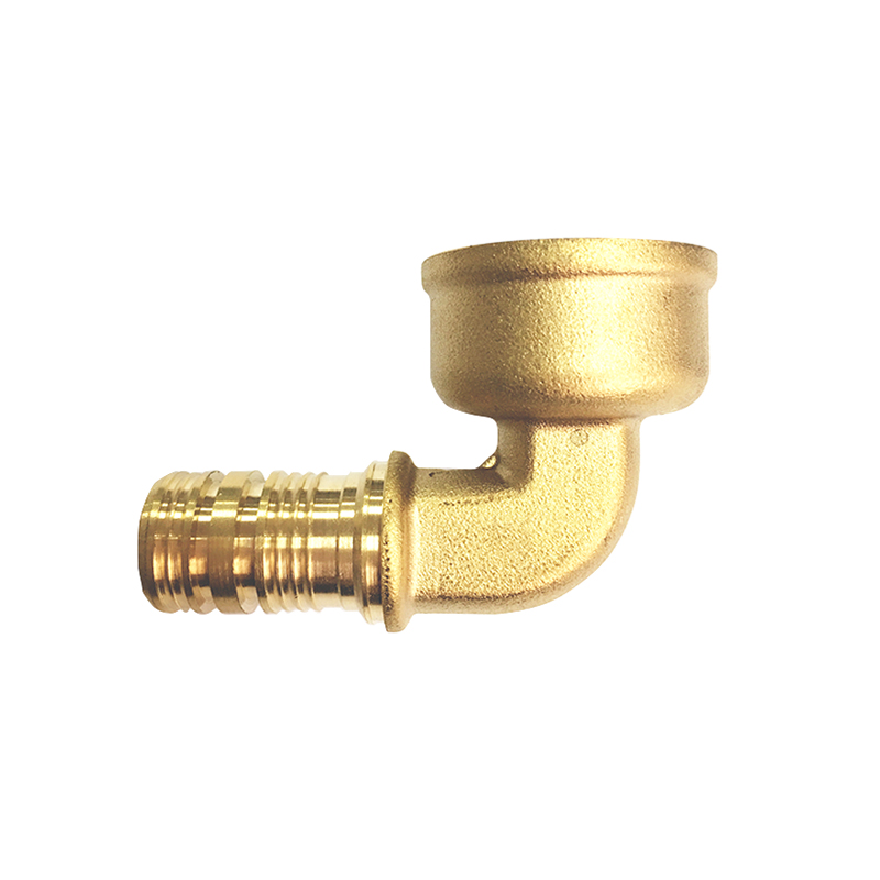 Brass Pex Female Wallplate Elbow Fitting