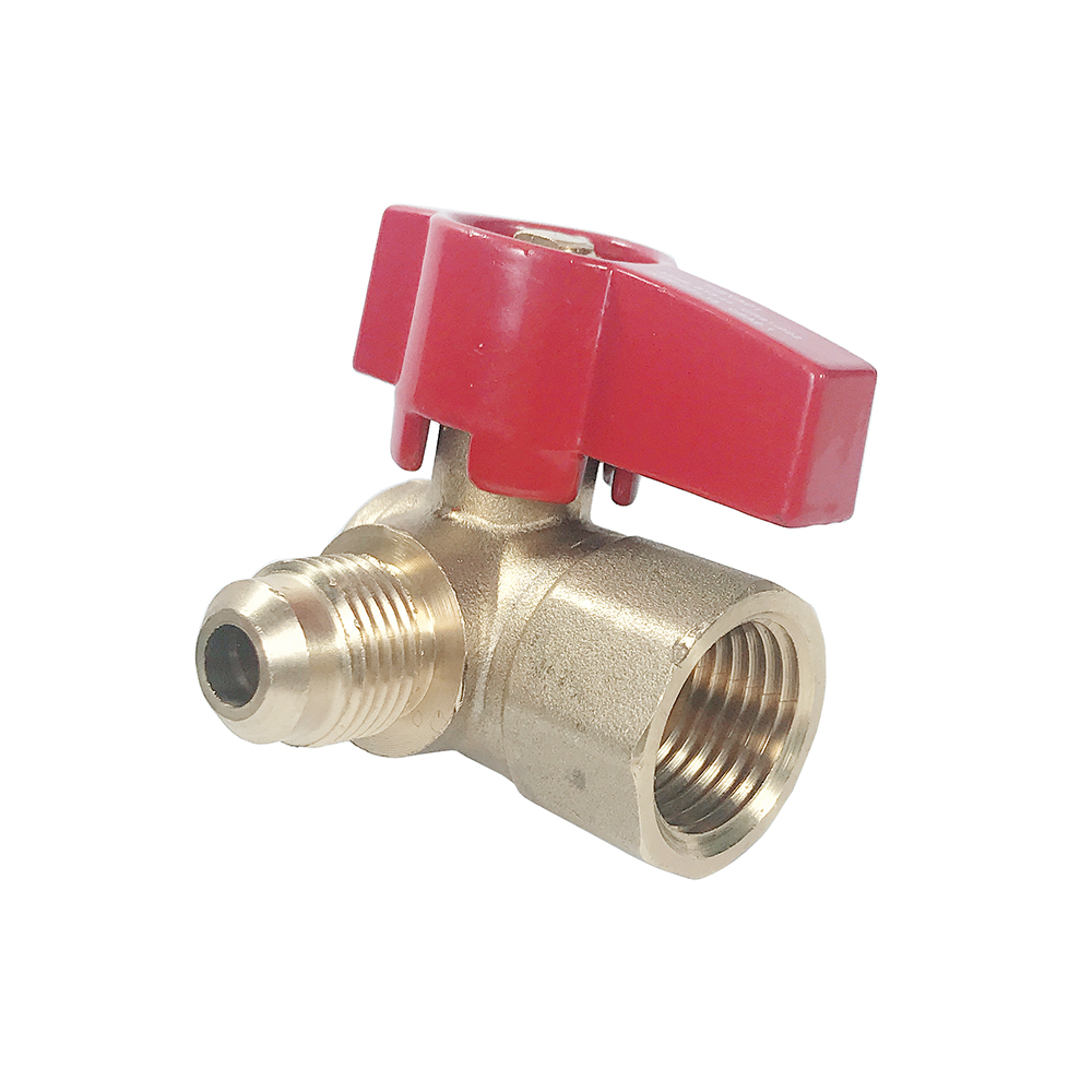 brass angle flare gas valve