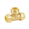 NSF Lead Free Brass Push Fit FNPT Wallplate Elbow Coupling