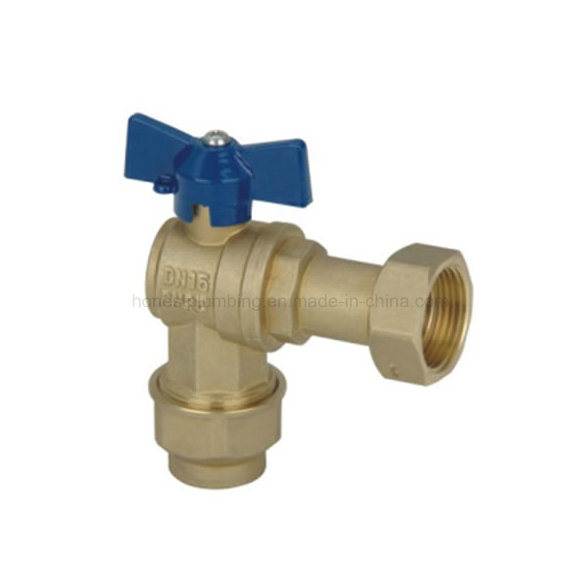 Forged Brass Ball Valve with Aluminum Lockable Handle for Water Meter