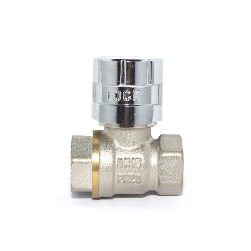 Lead Free Brass Magnetic Lockable ball Valve with Key