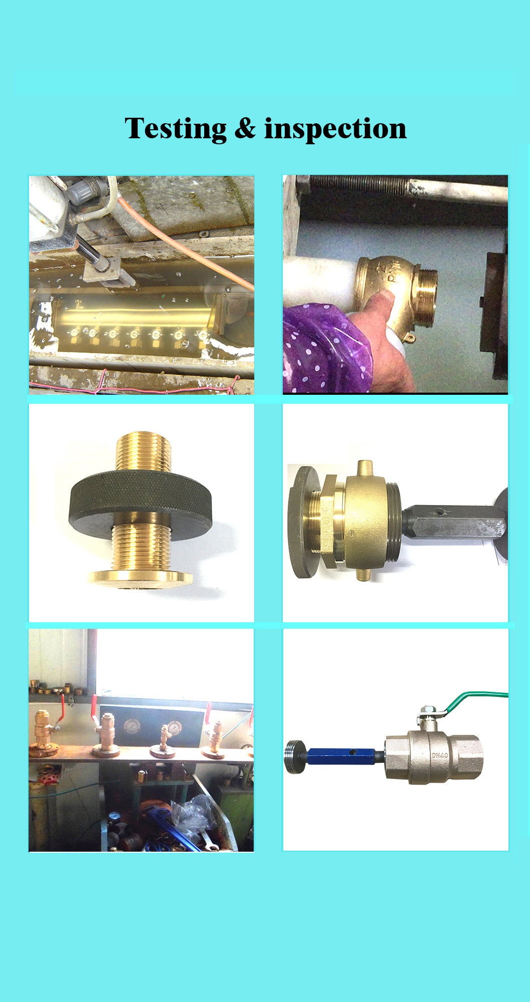 Brass Material 2-1/2" Hydrant Cap W/ Chain