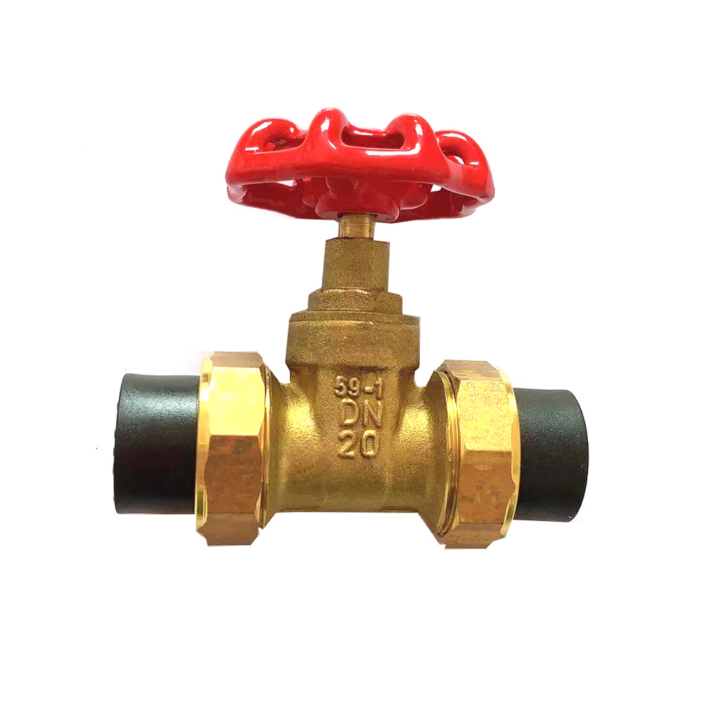 brass PE gate valve