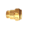 Brass Straight Double Compression Coupling for PE pipe