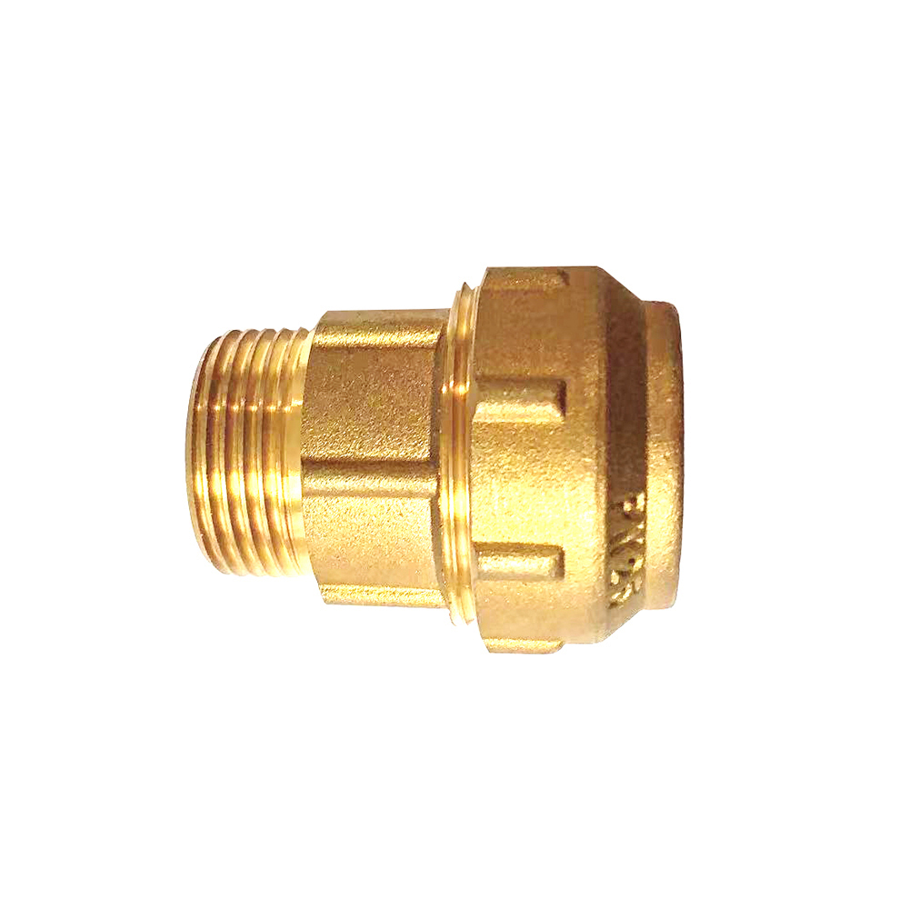 Brass Compression Equal Tee for PE Pipe