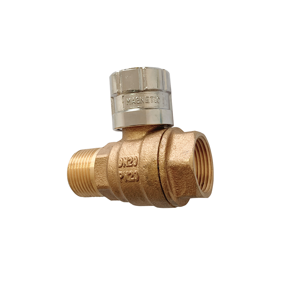 Bronze Magnetic Lockable Ball Valve with Key