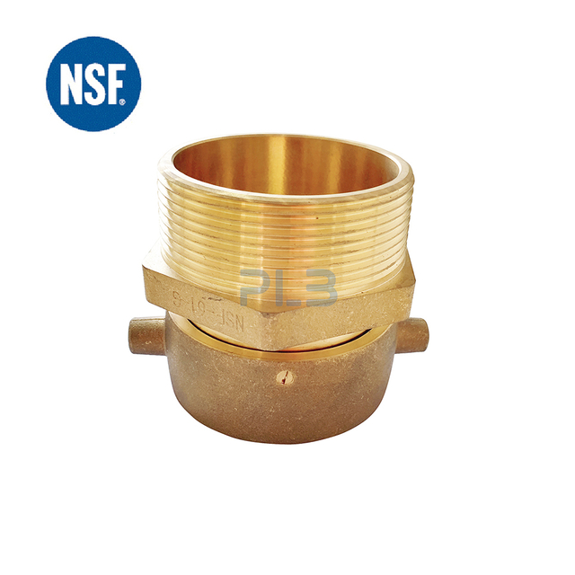 NSF-61 Approved Lead Free Brass Fire Hydrant Adapter
