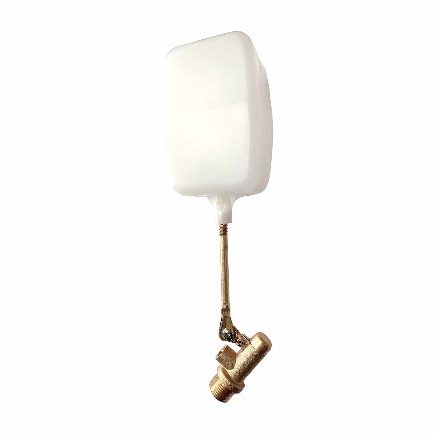 Brass float valve with plastic ball for water tank