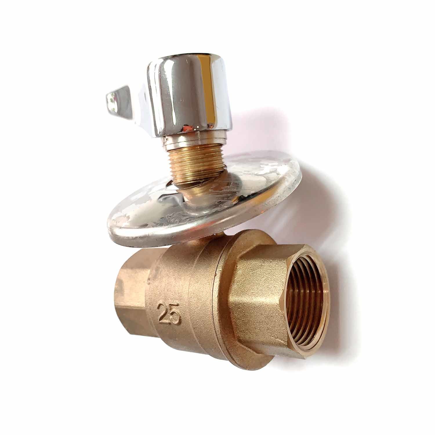 FxF Brass Ball Valves with Ornate Cap