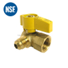 Low Lead Material Brass Gas Ball Valve for USA Market