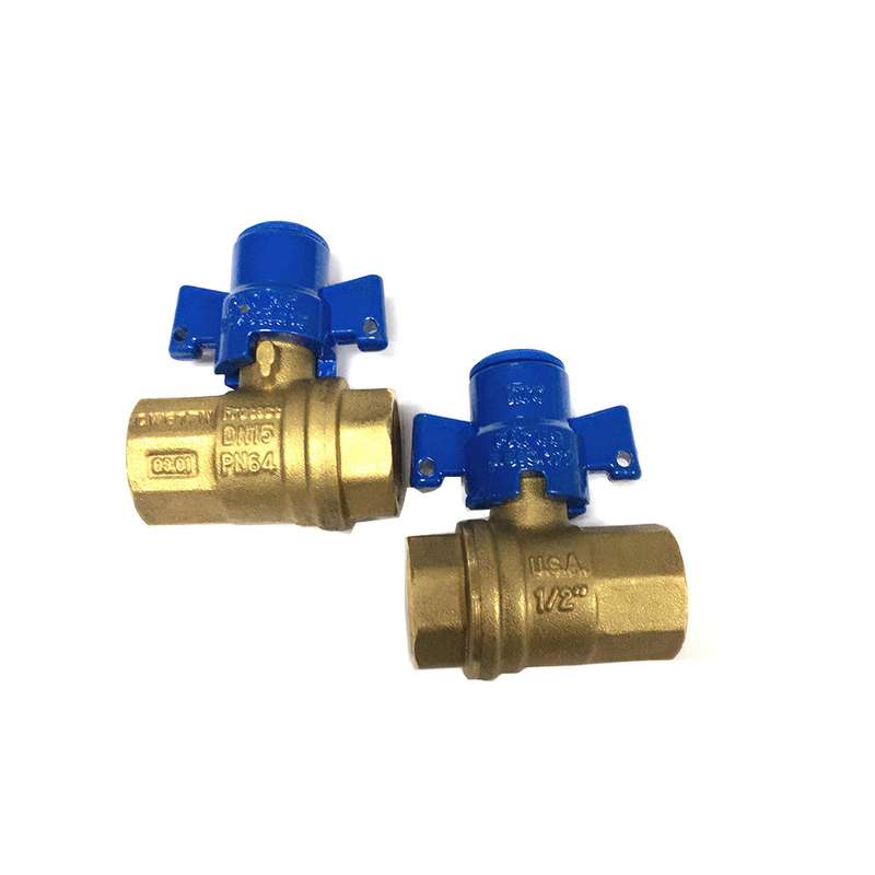 High Quality Brass Lockable Ball Valve with Zinc Alloy Handle