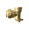 Brass Compression Wallplate Elbow Fitting for PE Pipe