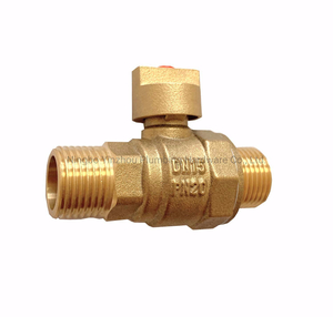 Forging Brass Male Corporation Valve with Brass Handle