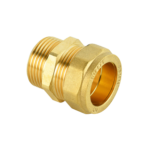 Brass Compression Straight Male Coupling