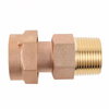 low lead brass meter coupling with swivel nut