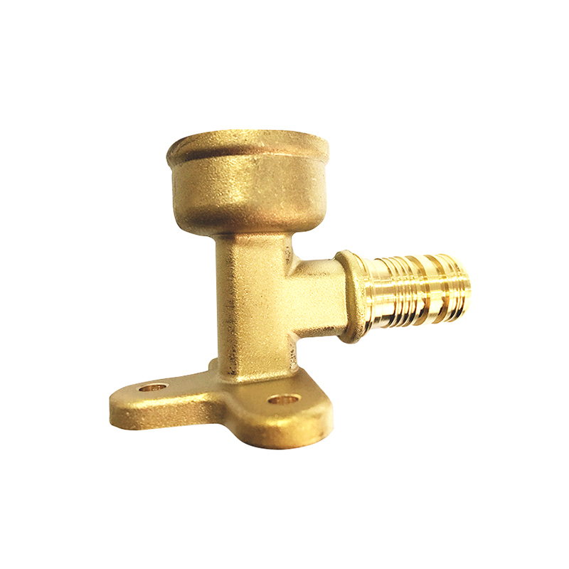 Brass Pex Female Wallplate Elbow Fitting