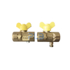 Brass Ball Valve Three Ways with Short Steel Drainage Screw