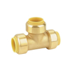 Lead Free Brass Push Fit FNPT Tee Fitting for Drinking Water