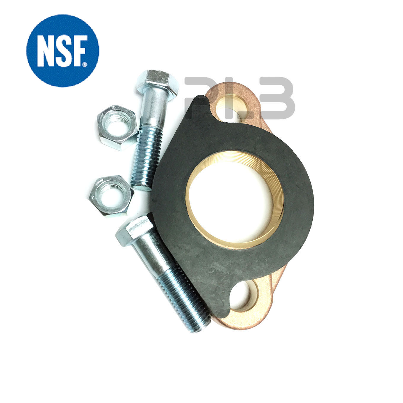 Lead Free Brass Water Meter Flange with NSF EPDM Washer