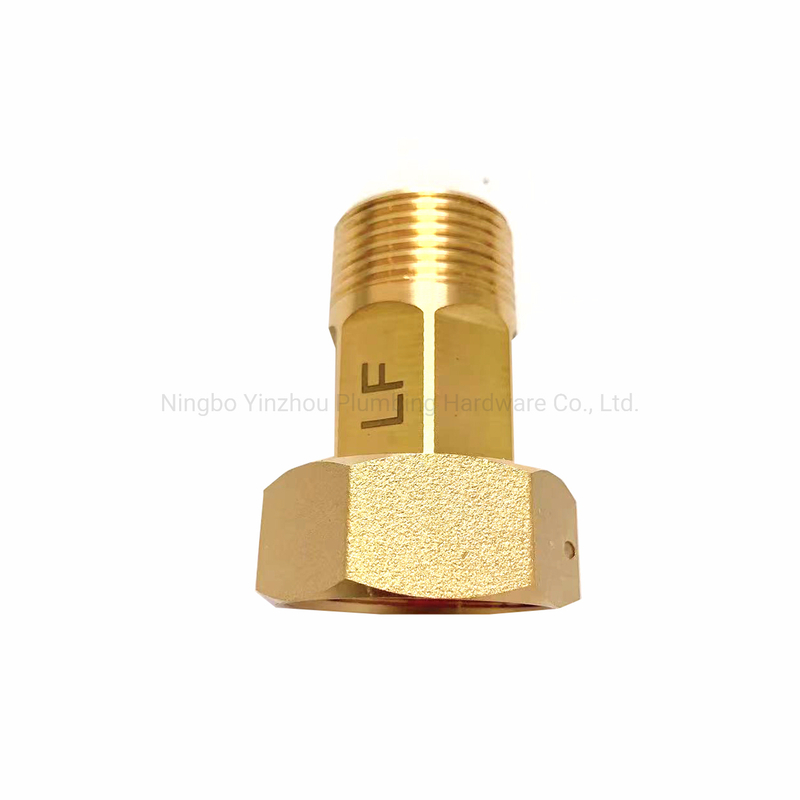 NSF61 Approved BSPT Thread Lead Free Brass Water Meter Coupling