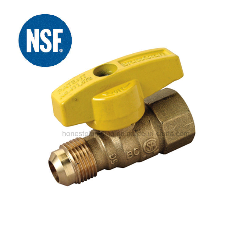 Lead Free Material Brass Gas Ball Valve for USA Market