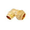 High Quality Forging Brass Compression Elbow for PE-PPR Pipe