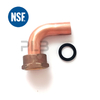 NSF-61 Approved Low Lead Brass or Bronze 90 Degree Meter Coupling Gasket