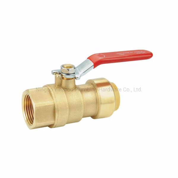  lead free brass Push fit ball valve
