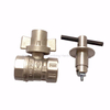 Cw617n Brass Lockable Ball Valve with Lockable Handle