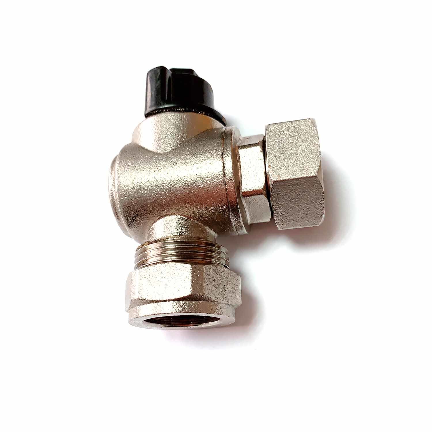 Brass Angle Ball Valves with Nickel Surface