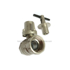 Plated Nickel Brass Lockable Ball Valve for Water Meter System