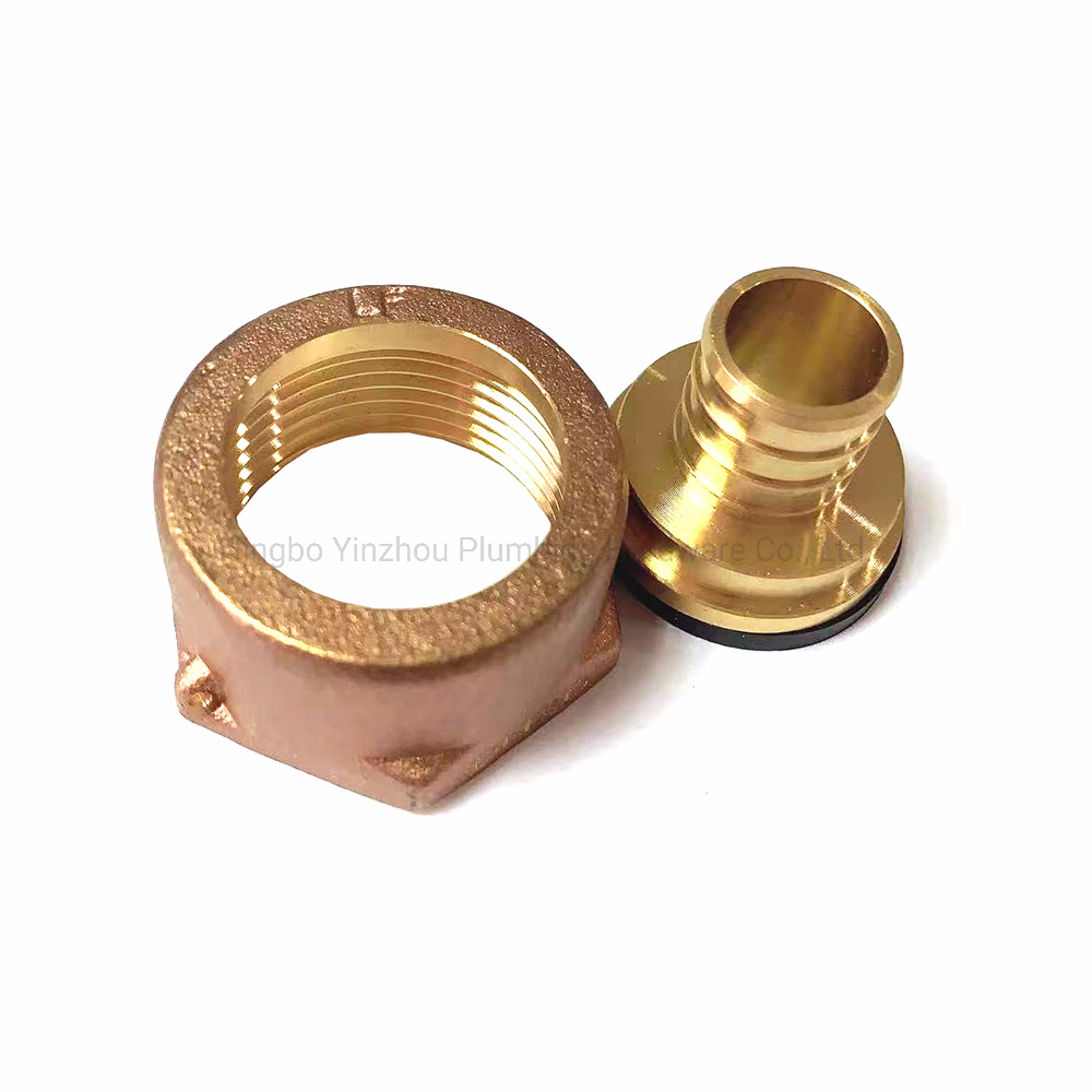 5/8′ ′ Pex Low Lead Brass Pex Water Meter Tailpiece, with Swivel Nut