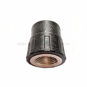 Nylon Plastic HDPE Pipe Joint Fittings Coupling with Brass Insert