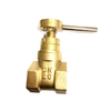 Brass lockable gate valve