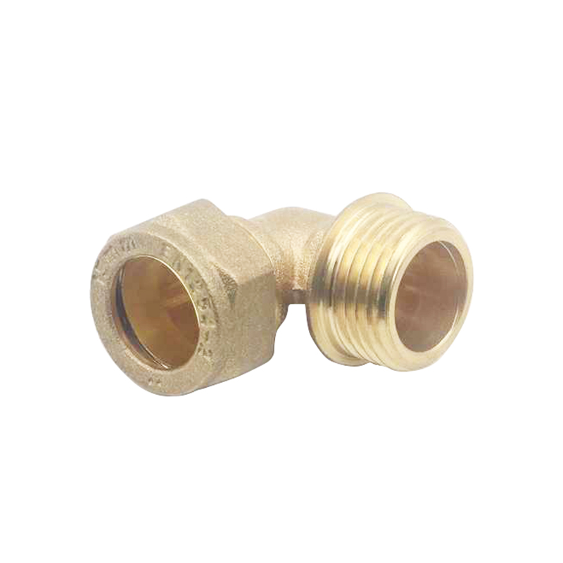 Brass 90 Male Elbow Compression Fitting for Copper pipe